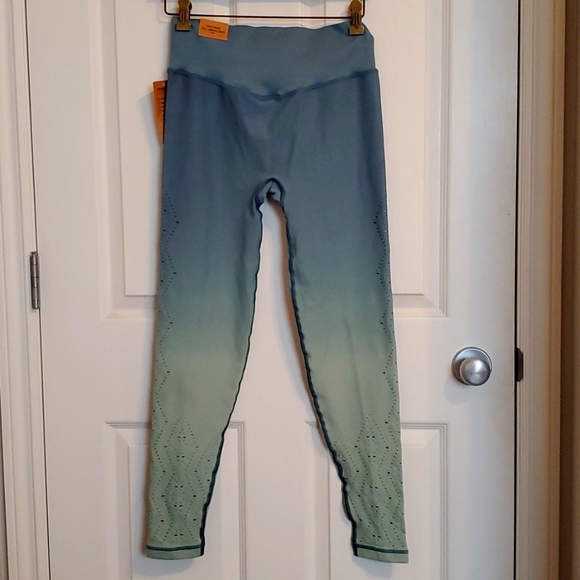 NWT Victoria's Secret ombre blue/green leggings - Picture 4 of 6